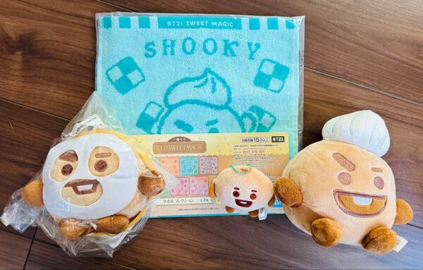 BT21一番くじ ぬいぐるみ ミニタオル マスコットのセット!