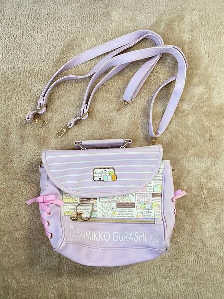 すみっコぐらし 3way バッグ リュック ショルダー リボン すみっこぐらし