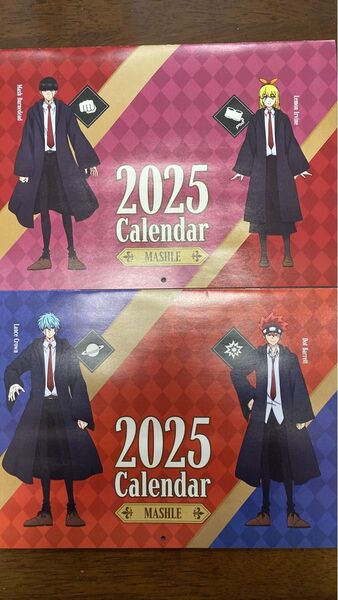 2025年 マッシュル 壁掛けカレンダー 2枚セット くら寿司 キャラクター ランス&ドット マッシュ&レモン