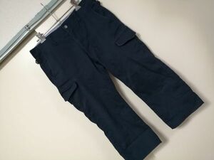 kkyj3455 ■ UNITED AVIATION ■ パンツ ボトムス クロップド丈 ストレッチ 紺 ネイビー M