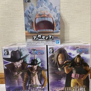 【未開封】ONE PIECE THE 出航2種セット ヤソップ&ミホークフィグライフ ニカ ルフィ vol.3 フィギュア