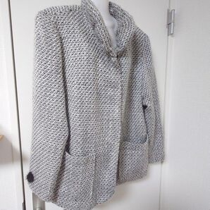 ミンクのボンボン付 レディース ジャケット アウター