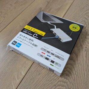 エレコム ドッキングステーション USB-C ハブ PD対応 ケーブル収納 ホワイト DST-C05WH