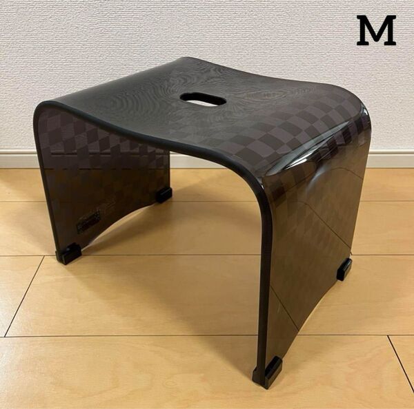 お得◎新品未使用 アクリル バスチェア センコー チェッカー M ブラウン