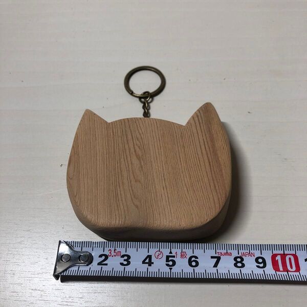 屋久杉 キーホルダー ネコ顔
