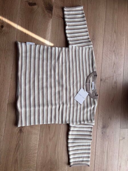 【新品未使用】ZIGGY LOU ストライプニット 2Y