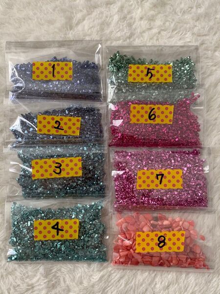 【レジン封入】ピエゾガラスビーズ・淡水シェルストーン各20gまとめ売り