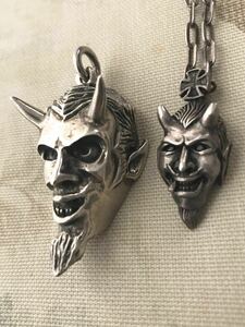  demon DEVIL De Ville sa tongue Demon ....... angle silver Silver Star ring silver made pendant necklace top head 