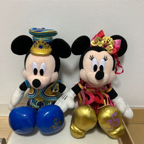 ミッキー ミニー 35周年 ビッグぬいぐるみ ディズニー