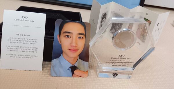 EXO ギョンス D.O 記念メダル &記念トレカ 韓国造幣公社
