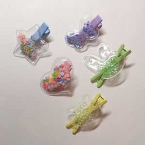 ヘアクリップ シャカシャカ 子供