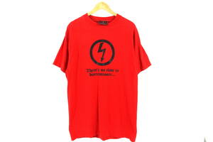 【超希少品】MARILYN MANSON 稲妻 リバーシブル Tシャツ L レッド 赤 オフィシャル USA製 1998年 バンドT サンダー マリリンマンソン