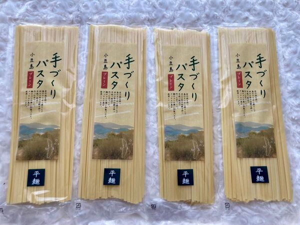 井上誠耕園 小豆島手づくりパスタ プレーン 平麺 150g×4つセット 国産