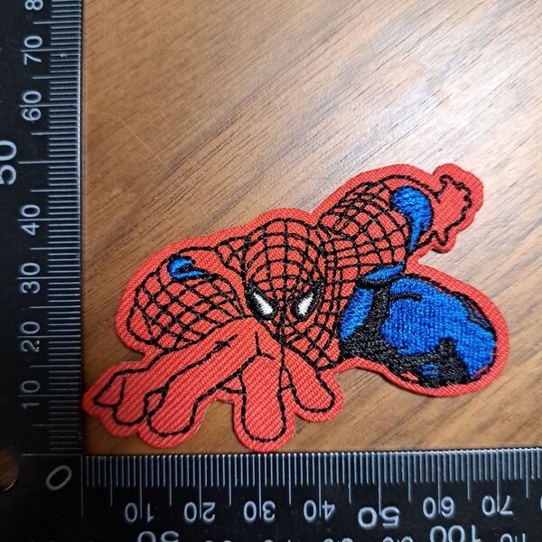 スパイダーマン アイロン 刺繍 ワッペン ハンドメイド アップリケ