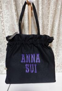 * Anna Sui * мешочек сумка * новый товар * Logo фиолетовый * симпатичный вспомогательный сумка *ANNASUI*