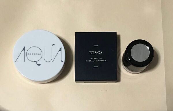 【3個セット】ETVOS ミネラルチーク ミネラルファンデーション アクア・アクア カラーベース クッション 化粧下地
