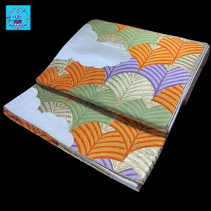 【美品】六通柄袋帯 松雲取模様 金糸 振袖 黒留袖 色留袖 色無地 訪問着 礼装