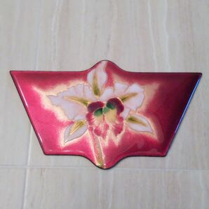 陶器 絵画 焼き物 花 パーツ 昭和レトロ