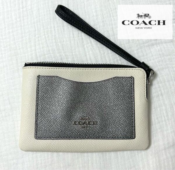 COACHホースロゴミニポーチ小銭入れミニ財布