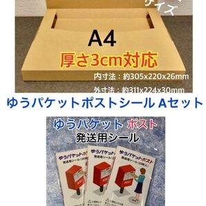 A【10枚】A4サイズ(最大)ネコポス対応 +ゆうパケットポストシール40枚