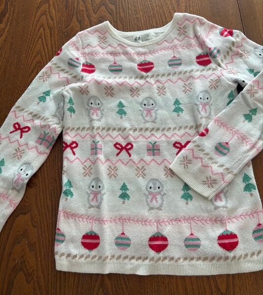 H&M クリスマス セーター キッズ 6-8Y 120-130 こども服
