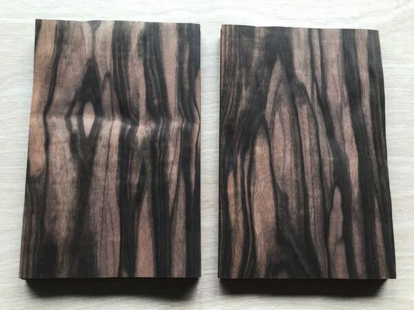 黒檀突板10枚、送料無料!天然木 200mm×130mm×0.2mm DIY工作ギター楽器テーブル脚スピーカー椅子インテリア家具ハンドメイド棚テレビ台