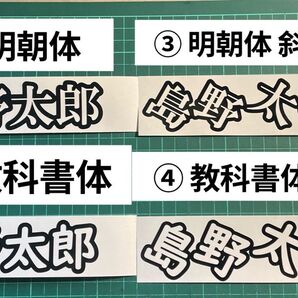 名前ステッカー 中抜き文字 クーラーボックス タックルボックス ロッドケース等に!