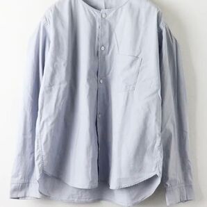 2023SS ゴーシュ ブロード ノーカラーシャツ 2 ライトブルー 長袖