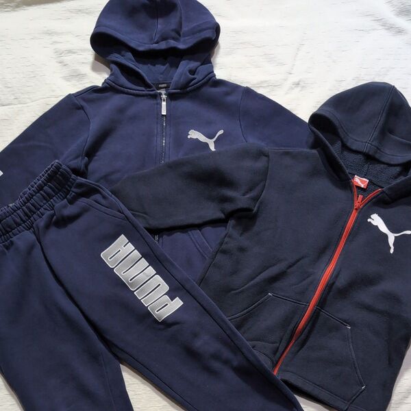 プーマ 3点セット パーカー ズボン 130センチ PUMA
