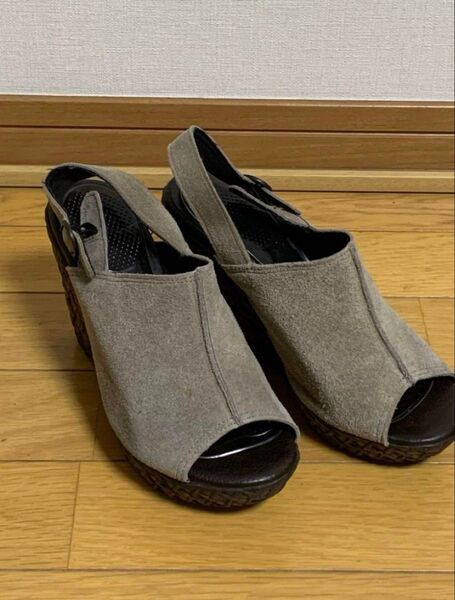 スエード サンダル サンドベージュ サイズS