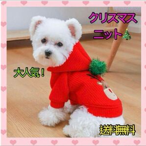 【新品】クリスマス ウール ペット服 犬猫 秋冬 コート サンタ可愛いパーカー