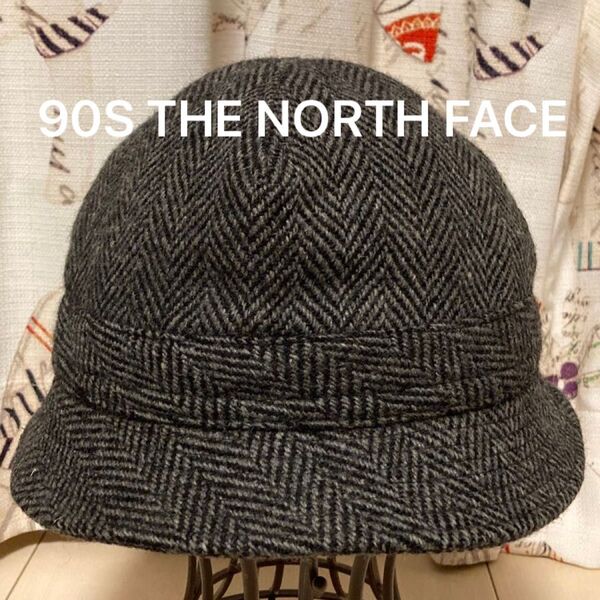 超希少!90S THE NORTH FACE ノースフェイス ウールハット イヤーマフ 耳当て付