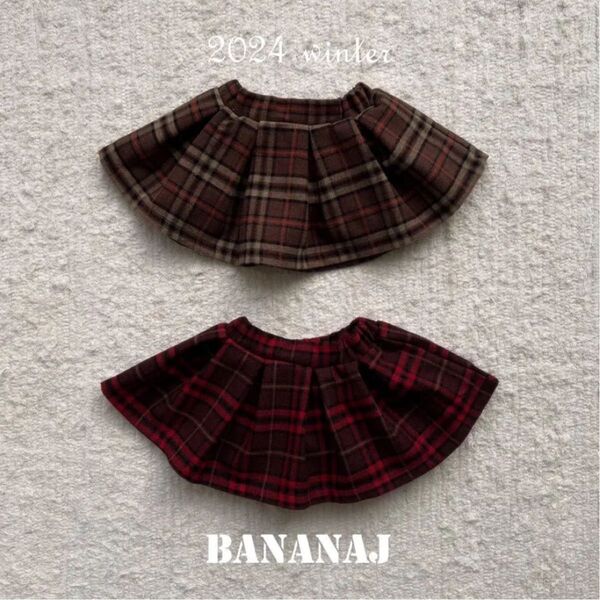 新品未使用 bananaJ バナナジェイcheckskirt XSサイズ