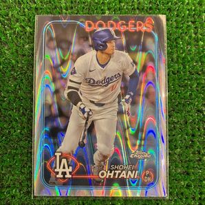 2024 Topps Chrome 大谷翔平 No.1 レイウェーブカード ドジャース