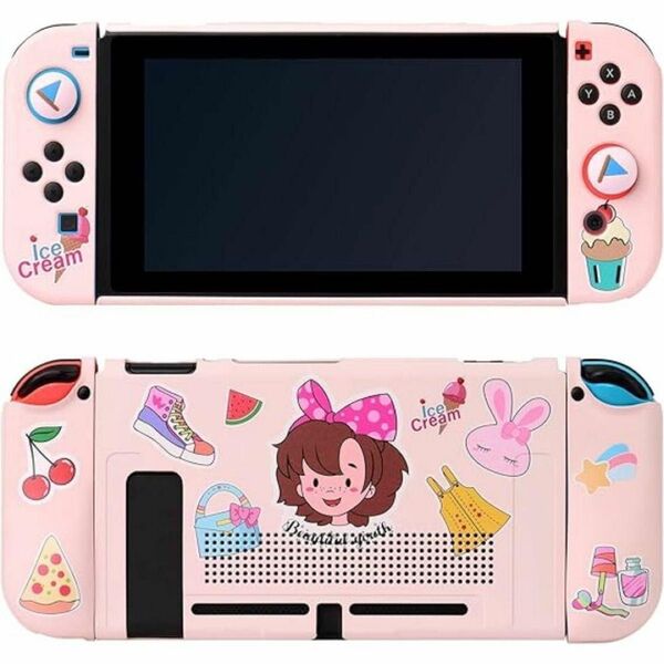 Nintendo Switch シリコン保護ケース 滑り止め 汚れ防止 衝撃吸収 ニンテンドースイッチ