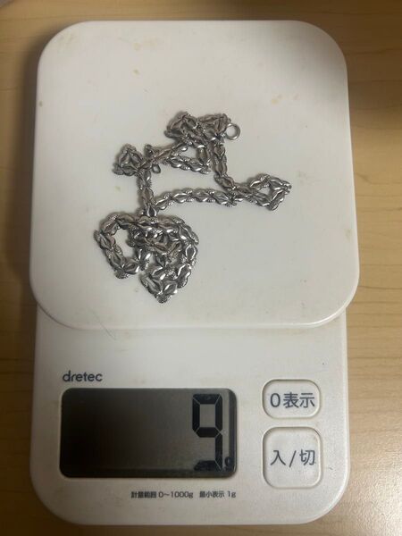 プラチナ pt999 ネックレス 9グラム 刻印あり
