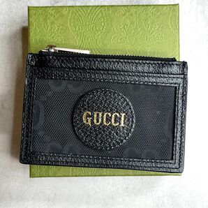 【新品未使用】 GUCCI グッチ オフザグリッドコインカードホルダー フラグメントケース GGナイロン ブラック 625583