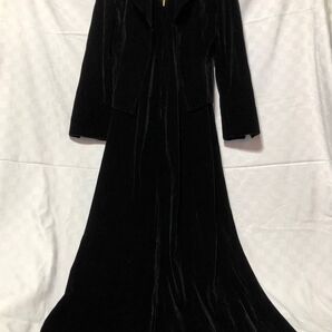 11号●ブラックフォーマル●ビロード●セクシーロング