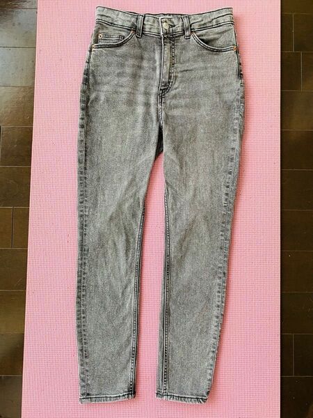 H&M グレー スキニーパンツ Eur40 UK12