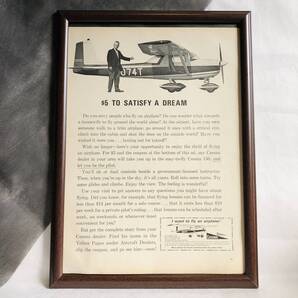 『 夢を叶えるために 』ビンテージ広告 1960年代 当時物 B4 フレーム付 LIFE 雑誌 広告 ポスター アンティーク TO SATISFY A DREAM