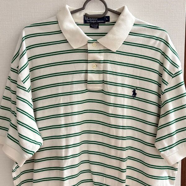 ポロシャツ ラルフローレン Ralph Lauren POLO L ボーダー US古着