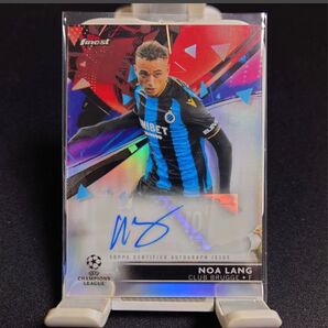 2021-22 topps ノア・ラング 直筆サインカード PSV auto CL Chrome Topps Auto UEFA