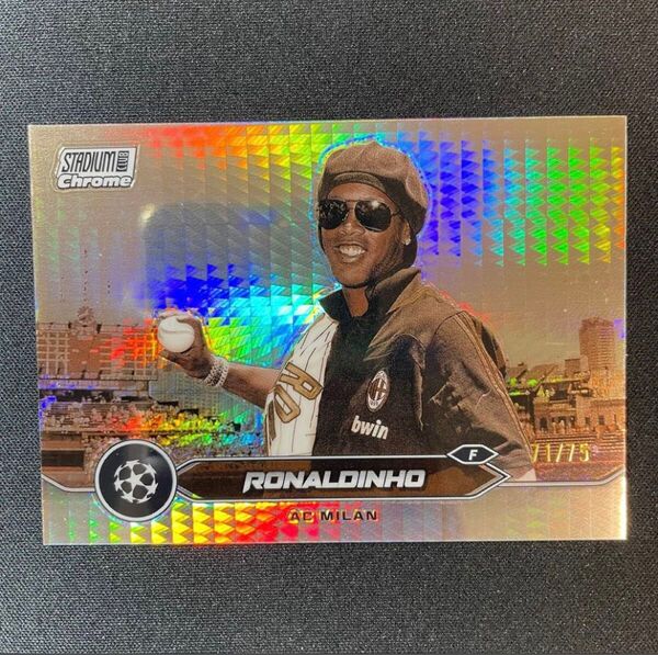 75枚限定 2023-24 Topps ロナウジーニョ ACミラン バルセロナ Stadium Club AC Milan