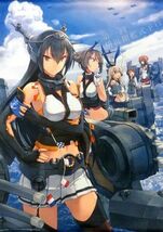 集合(5人) B2タペストリー 「艦隊これくしょん-艦これ-」 第一回横浜観艦式予行グッズ_画像1