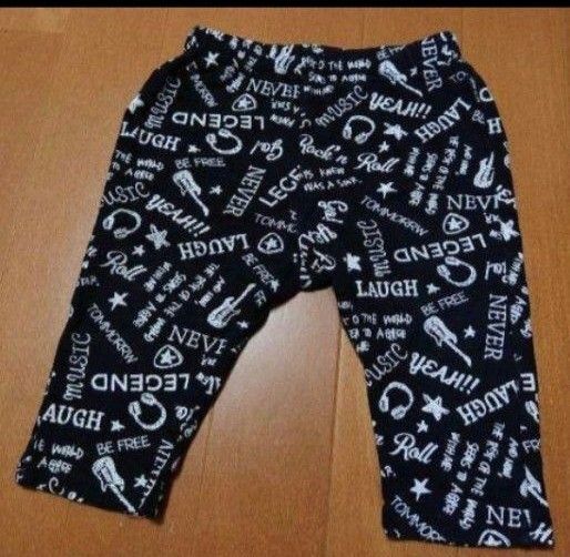 COMME CA ISM ハーフパンツ 80 英字 黒