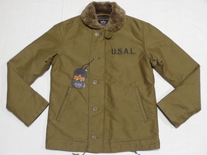 新品ALPHAアルファ[N-1DeckJacketデッキジャケット]M(38)カーキ\21780