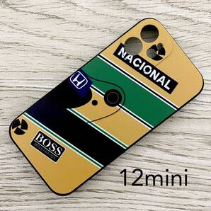アイルトン・セナ ヘルメット デザイン iPhone 12 mini ケース F1 マクラーレン ホンダ ブラジル スマホ