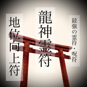 【最強の霊符】龍神霊符 地位向上符 出世・昇進【最強の呪符】