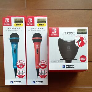 Switch HORI カラオケマイク マイクカバー クリーナー