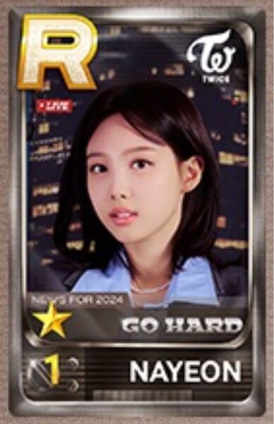 twice ssjyp リアルカード トレカ ナヨン 10周年 韓国 限定